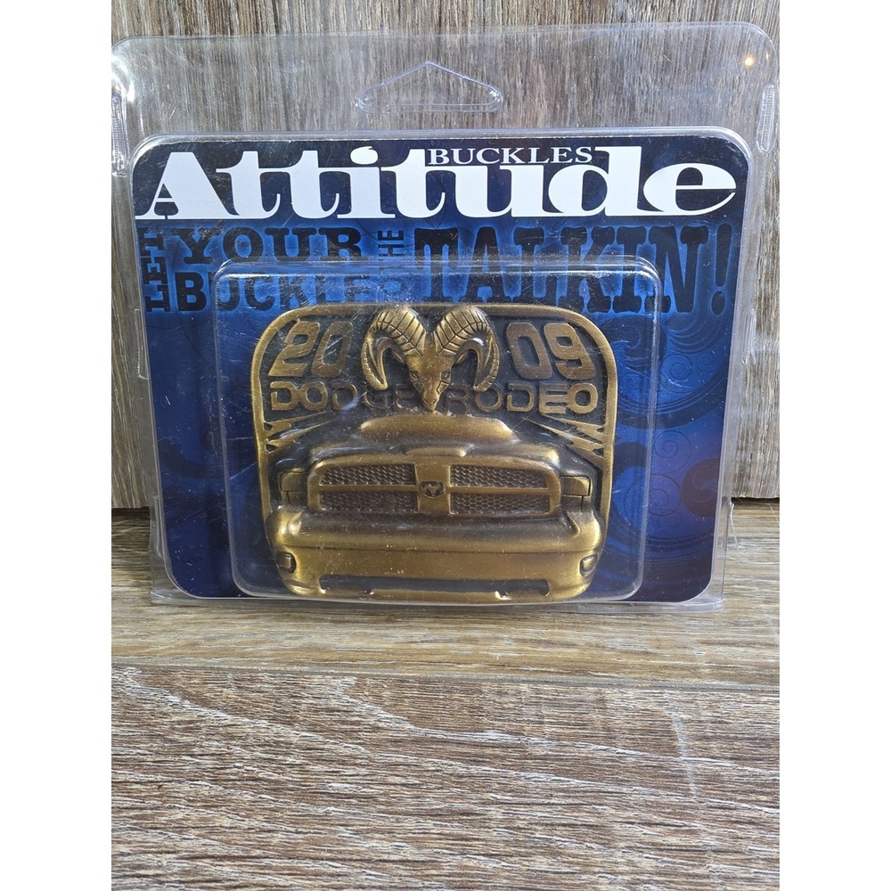 Montana Silversmiths DODGE Rodeo Belt Buckle New 2009‎ Brass